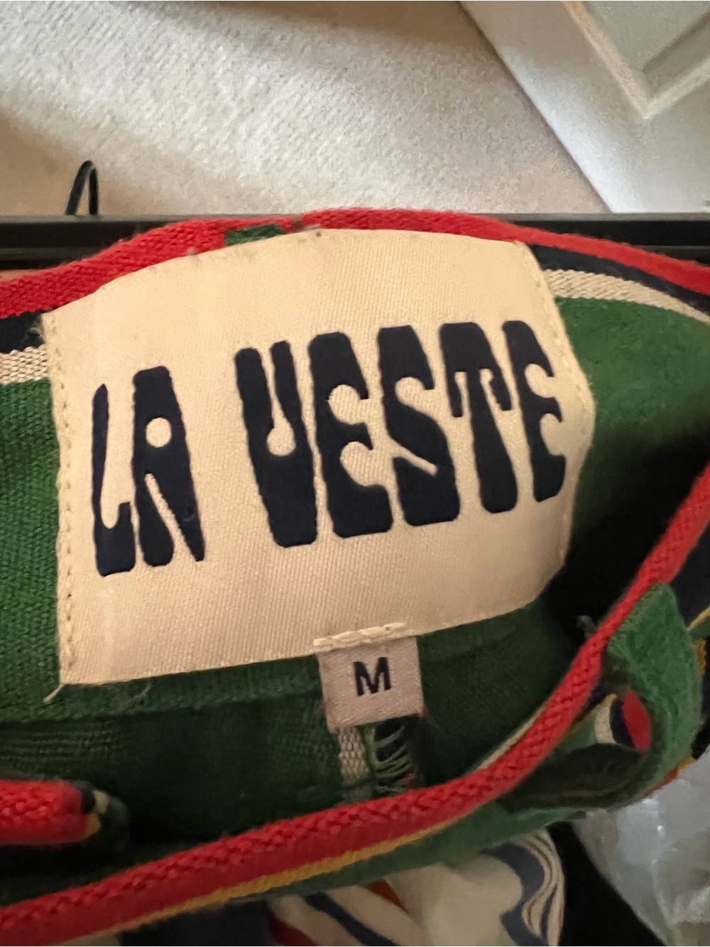 La Veste Green Red Stripe Pant M ON HOLD - Picture 2 of 3